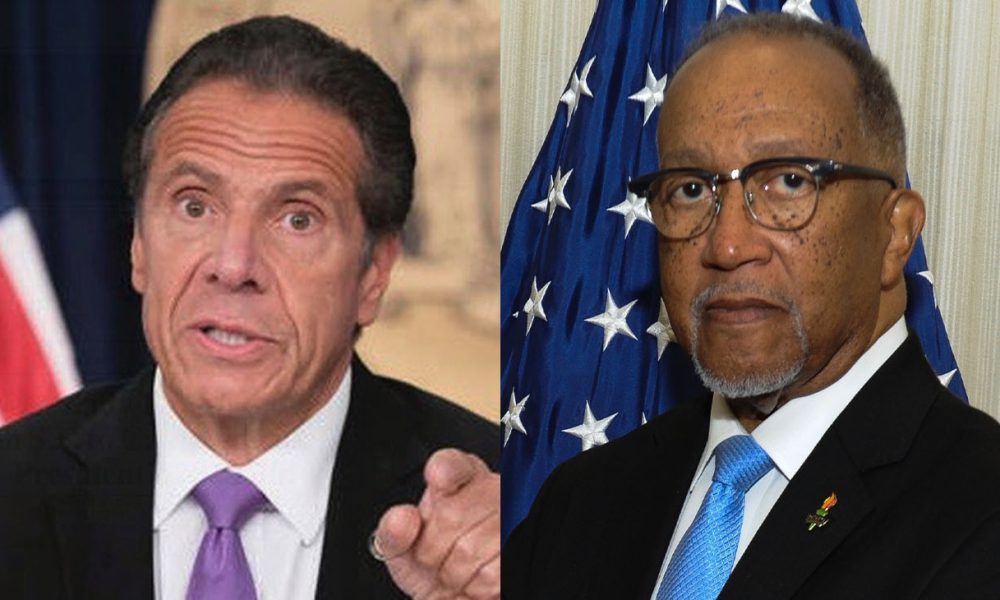 Andrew M. Cuomo (left) is an American lawyer who served as the 56th Governor of New York from 2011 to 2021. Dr. Benjamin F. Chavis, Jr is the President and CEO of the National Newspaper Publishers Association (NNPA) and also serves as a National Co-Chair of No Labels.