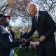 President Joe Biden greets guests after the signing of H.R. 55, the “Emmett Till Antilynching Act”, Tuesday, March 29, 2022, in the White House Rose Garden. (Official White House Photo by Erin Scott)