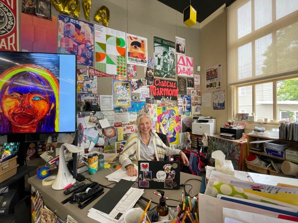 Mollie Morrison is the visual arts teacher at C.K. McClatchy High School and an advocate for extensive arts education in the district. Srishti Prabha Capradio 