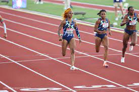 Sha’Carri Richardson in the 100-meter dash