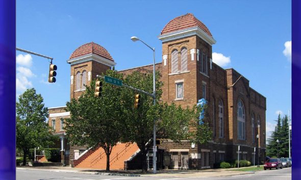 16th Street Baptist Church in Birmingham, Alabama, photographed using a Canon Powershot S410 digital camera. (By John Morse)