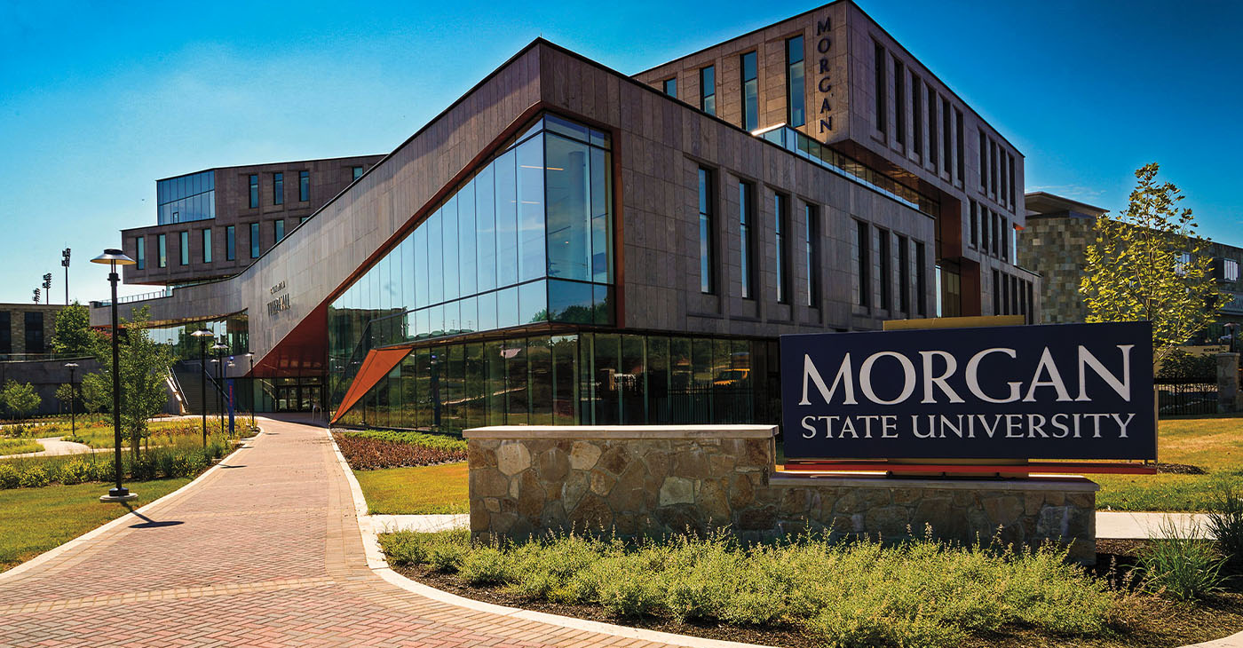 Tyler Hall, Morgan State University campus. Morgan State is one of the few historically Black institutions nationally to offer a comprehensive range of academic programs, in business, engineering, education, architecture, social work, and hospitality management. (Photo: morgan.edu)