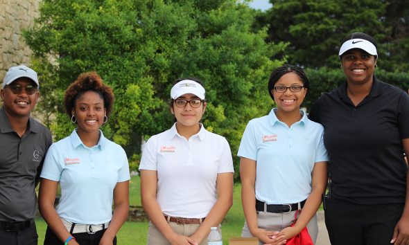 Ira Molayo PGA (at left), with I AM a Golfer Foundation participants
