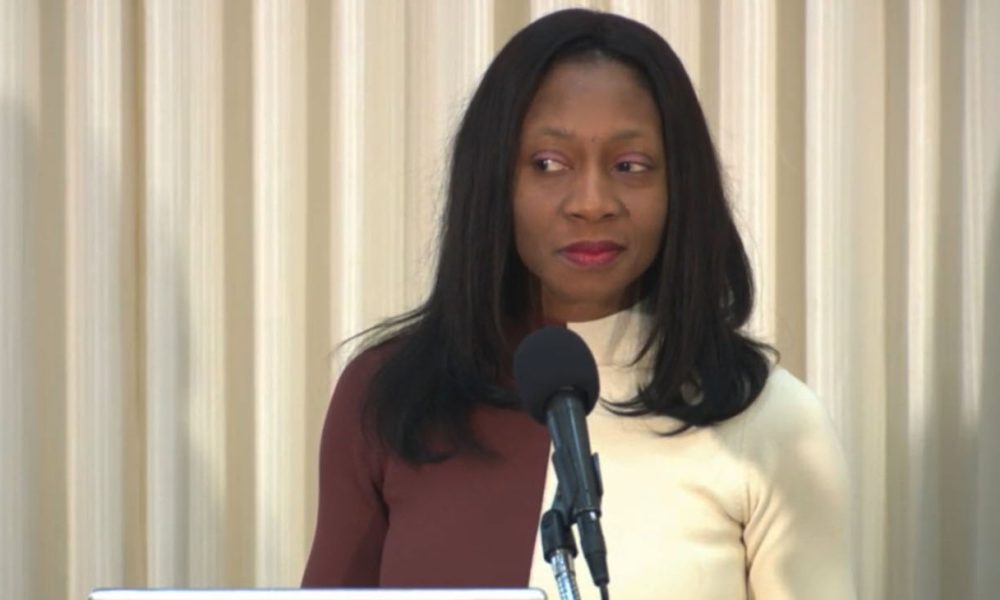 Dr. Fatima Cody Stanford, an obesity scientist at Harvard Medical School, joins health care advocates to unveil the Obesity Bill of Rights in Washington, D.C. (Courtesy photo)