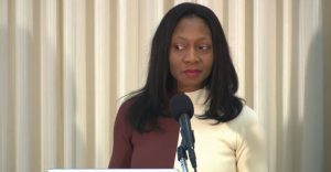 Dr. Fatima Cody Stanford, an obesity scientist at Harvard Medical School, joins health care advocates to unveil the Obesity Bill of Rights in Washington, D.C. (Courtesy photo)