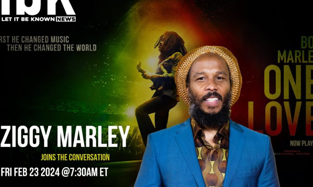 Ziggy Marley, the son of reggae legend Bob Marley, opened up about the profound impact of the hit new movie "Bob Marley, One Love." (Graphic: Greer Marshall / NNPA)