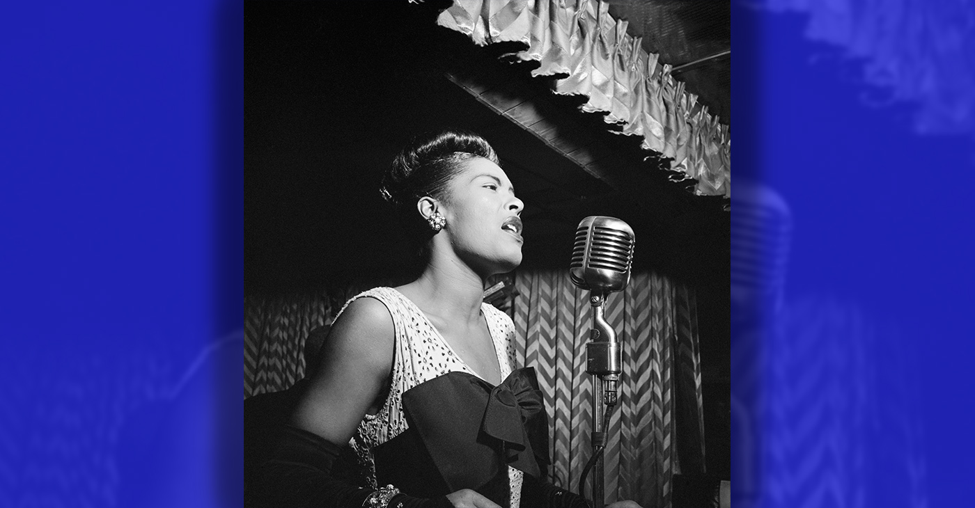Eleanora Fagan (April 7, 1915 – July 17, 1959), professionally known as Billie Holiday. Photo by William P. Gottlieb. Library of Congress’s Music Division.