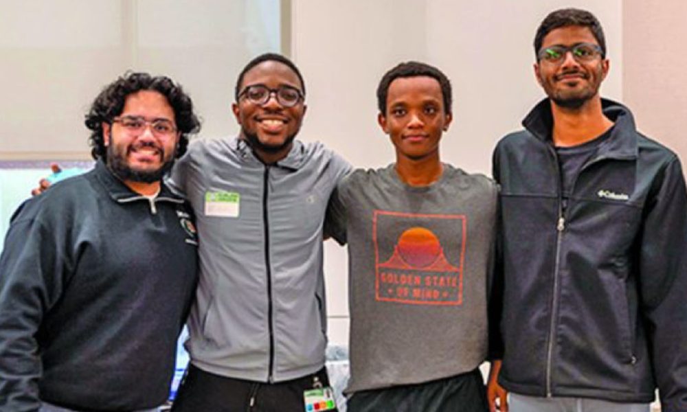 The University of Alabama at Birmingham’s team of four Department of Computer Science students was the top winner at Auburn Hacks 2024, the state of Alabama’s largest hackathon, along with an award for the best use of MongoDB, a developer data platform. (UAB)