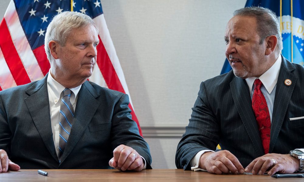 The National Urban League said it remains steadfast in its commitment to closing the racial gap. (Photo: U.S. Agriculture Secretary Tom Vilsack and President and Chief Executive Officer (CEO) of the National Urban League Marc H. Morial participate in a Memorandum of Understanding (MOU) signing on Tuesday, June 20, 2023 at the United States Department of Agriculture in Washington, D.C. (USDA photo by Tom Witham)