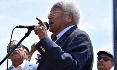James Lawson at a picket against Ralph's supermarket in Los Angeles, 9 July 2019. Photo: @ufcw770 | flickr.com / Wikimedia Commons.