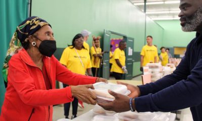 U.S. Rep. Sheila Jackson Lee (D-Texas-18), volunteering at Houston’s Green House International Church, providing hot meals, water, and shelter for those in need. Lee recently announced that she was diagnosed with pancreatic cancer. Photo: @repjacksonlee on Instagram.