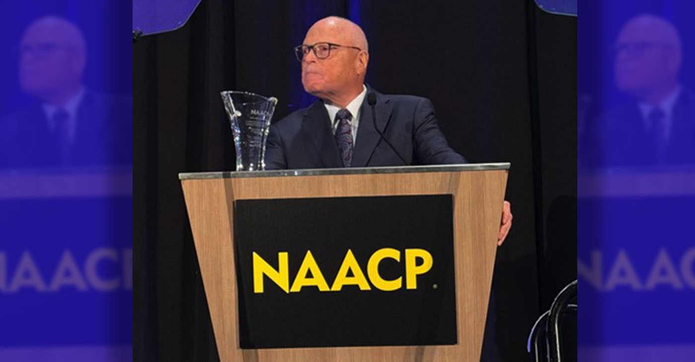 American Federation of State, County and Municipal Employees (AFSCME) President Lee Saunders delivers a speech on the importance of civic activism