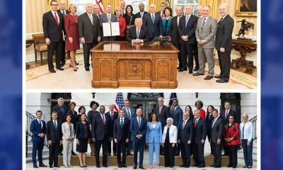 A Tribune analysis of former President Donald Trump’s Cabinet, above, and President Joe Biden’s cabinet, below, shows a stark racial contrast in the makeup of their administrations. — OFFICE OF THE PRESIDENT / WHITE HOUSE / ADAM SHULTZ