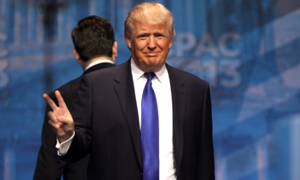 Donald Trump speaking at the 2013 Conservative Political Action Conference (CPAC) in National Harbor, Maryland. Photo: Gage Skidmore / Wikimedia Commons.