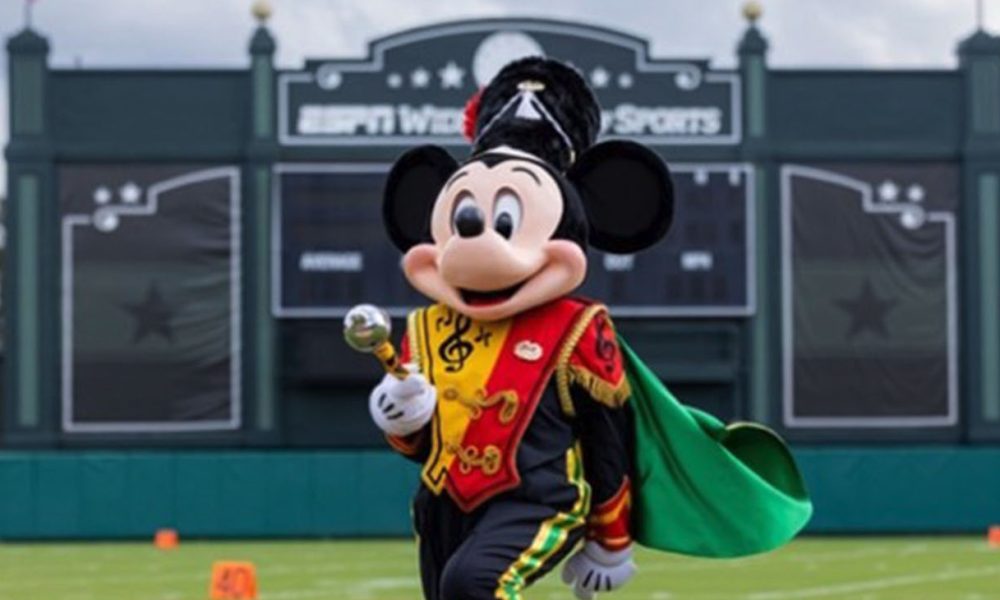 Mickey Mouse at the College fair at ESPN Wide World of Sports Complex