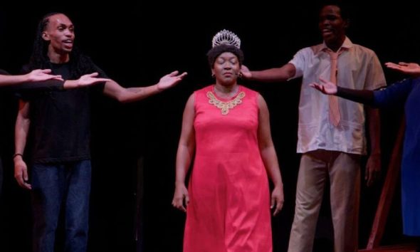 Attendees at the Central Bank Auditorium were captivated by The Queen of the Road: The Calypso Rose Musical, which presented another instance of national theater rooted in the Carnival spirit. Photo courtesy New York Carib News.