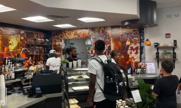The Black Coffee Company, an Atlanta-based coffee shop brand, has opened its second location on the campus of Morehouse College at 830 Westview Dr. SW. Photo by Laura Nwogu/The Atlanta Voice
