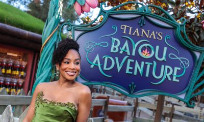 Actress-Anika-Noni-Rose-voice-of-Tiana-The-Princess-and-the-Frog-poses-at-Tiana-Bayou-Adventure-at-Disneyland-Park-Disneyland-Resort-Sean-Teegarden