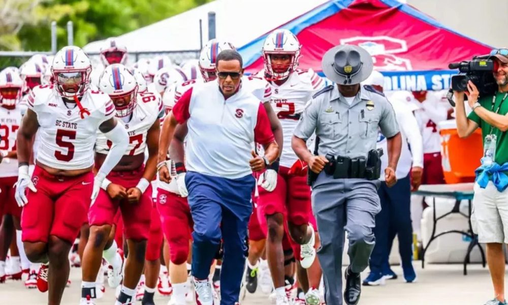 South Carolina State University Bulldogs, winners of the Mid-Eastern Athletic Conference regular season title, now qualify for the Cricket Celebration Bowl, after defeating the Morgan State Bears 54-7 on Nov. 16. (Courtesy photo)