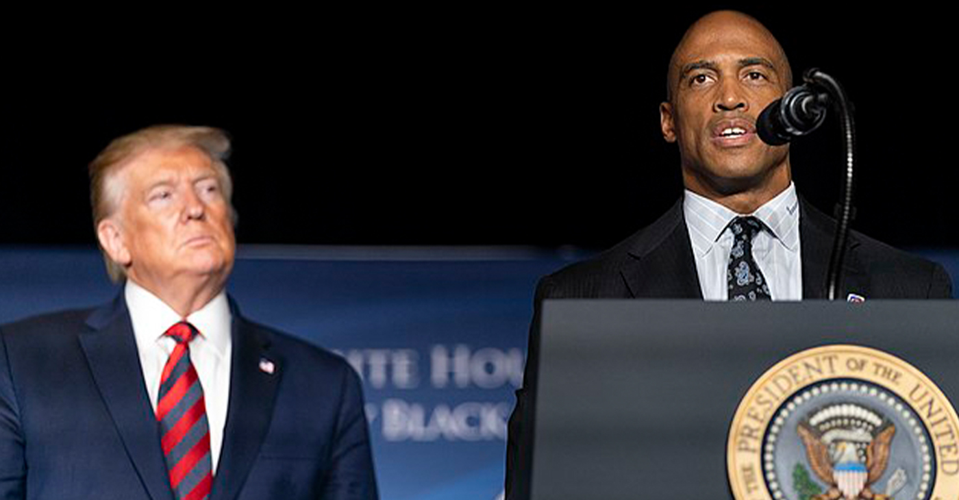 While serving as Executive Director of the White House Opportunity & Revitalization Council, Scott Turner delivers remarks at the 2019 National Historically Black Colleges and Universities (HBCU) Conference Tuesday, Sep. 10, 2019/ Official White House Photo by Shealah Craighead.
