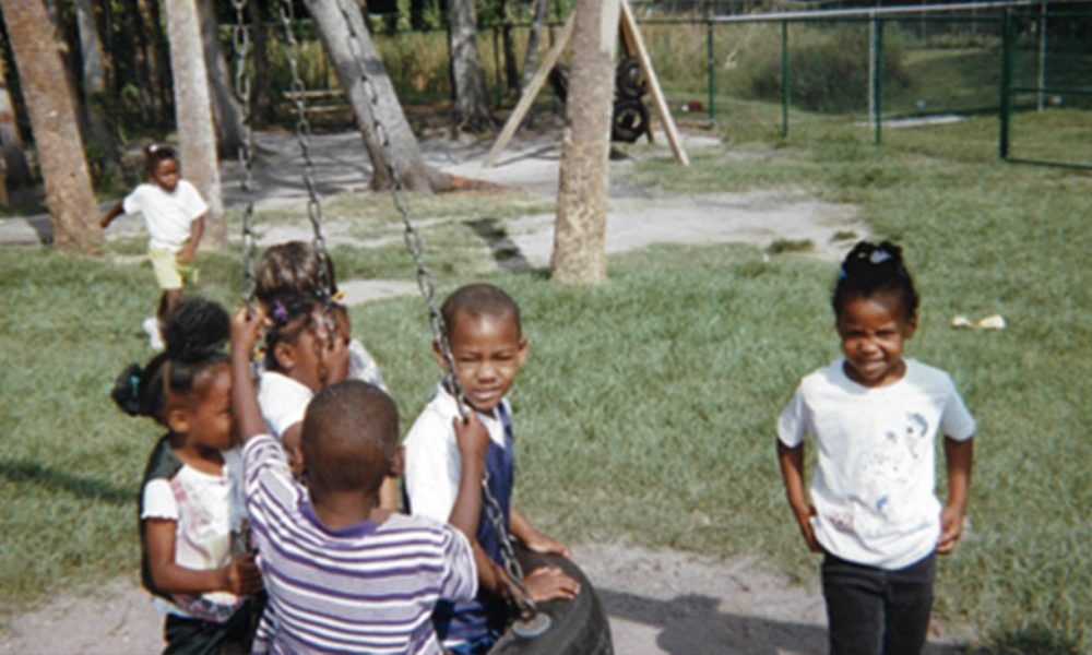 Head Start alumna Olivia Harvey (on the right) at Children First Head Start program in Sarasota County, Florida, as a child. Her daughter later attended the same program