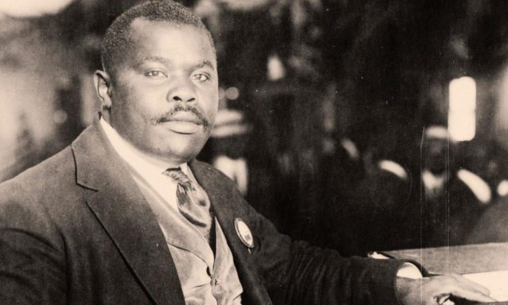Photo illustration of Marcus Garvey, A&E Television Networks / Wikimedia Commons.