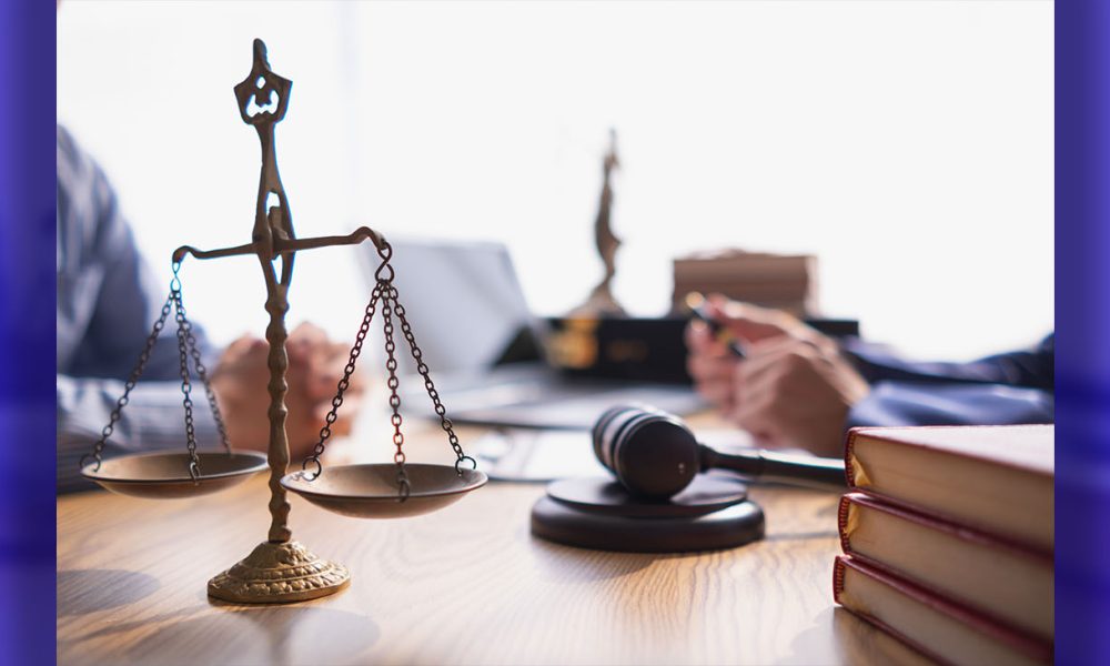 Brass scales are placed on lawyers’ desks 