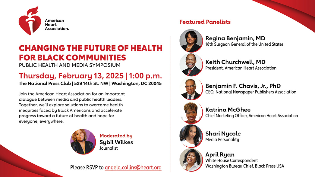 American Heart Association Virtual Event Flyer