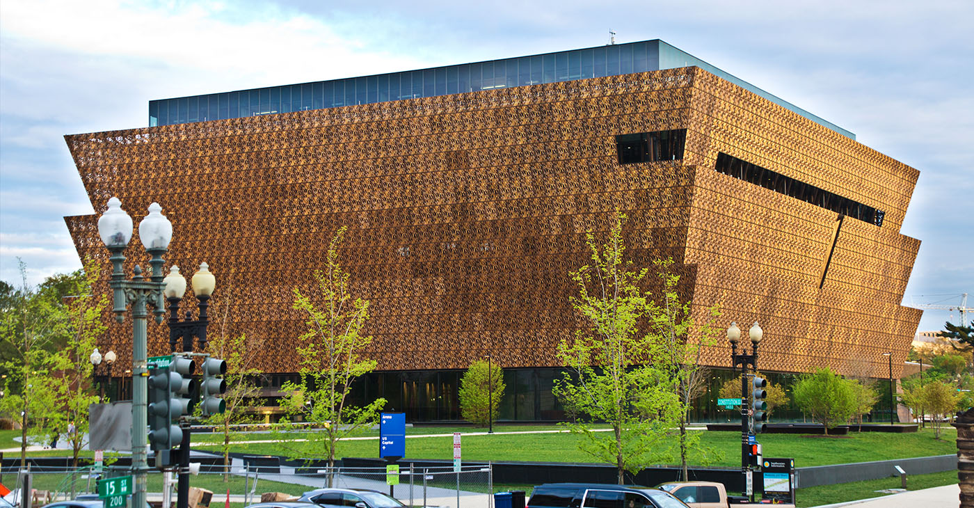 National Museum of African American History and Culture Building in Washington DC, USA. A popular visitors and tourists destination in the capital city.