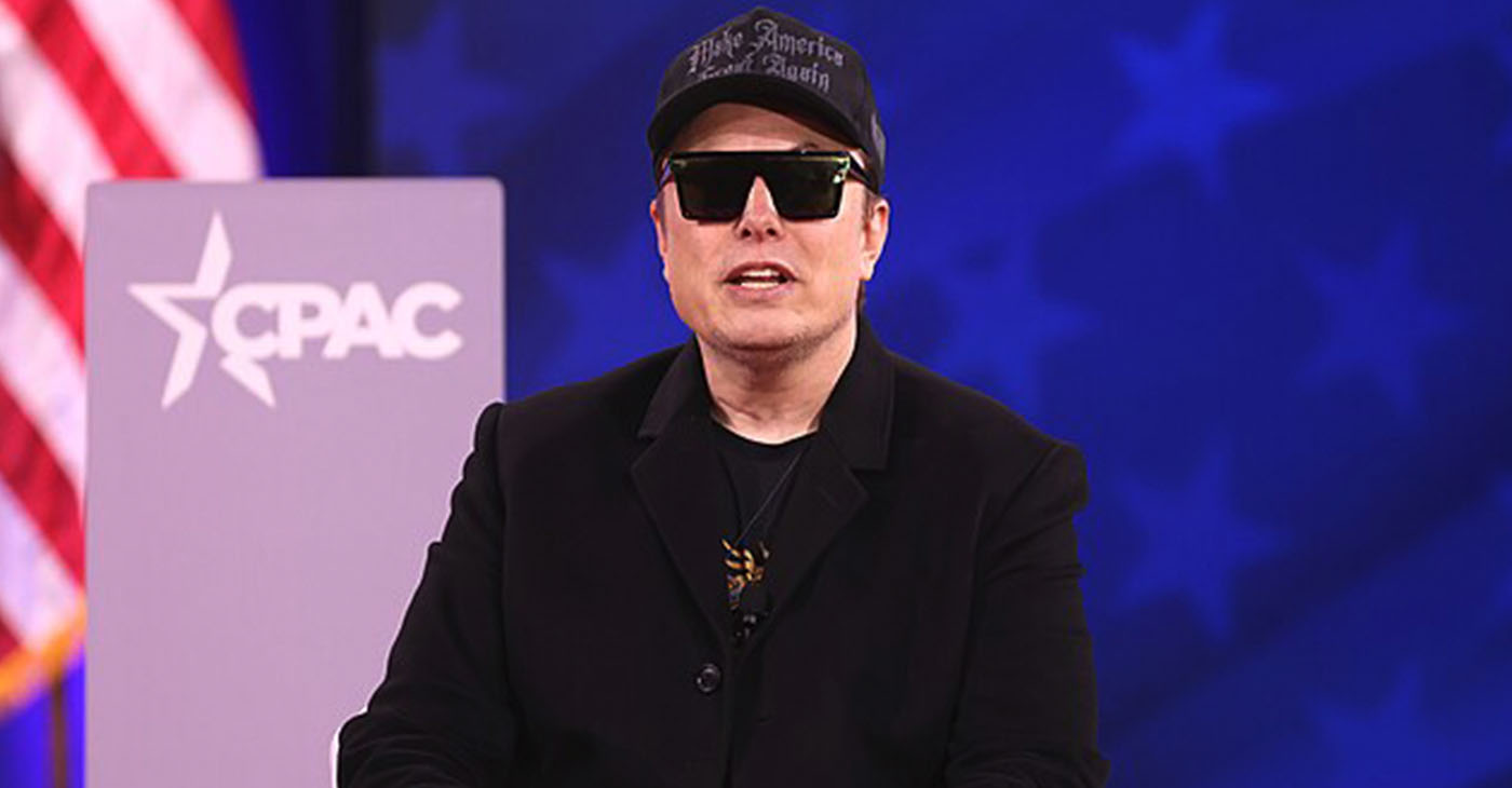 Elon Musk speaking at the 2025 Conservative Political Action Conference (CPAC) at the Gaylord National Resort & Convention Center in National Harbor, Maryland. (Wikimedia Commons/ Photo by Gage Skidmore)