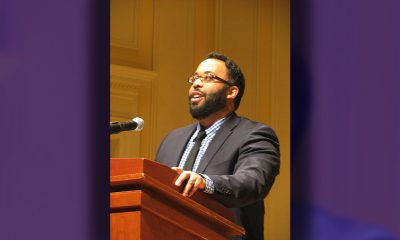 Kevin Young reading at the Library of Congress (Photo provided by Wikimedia Commons)