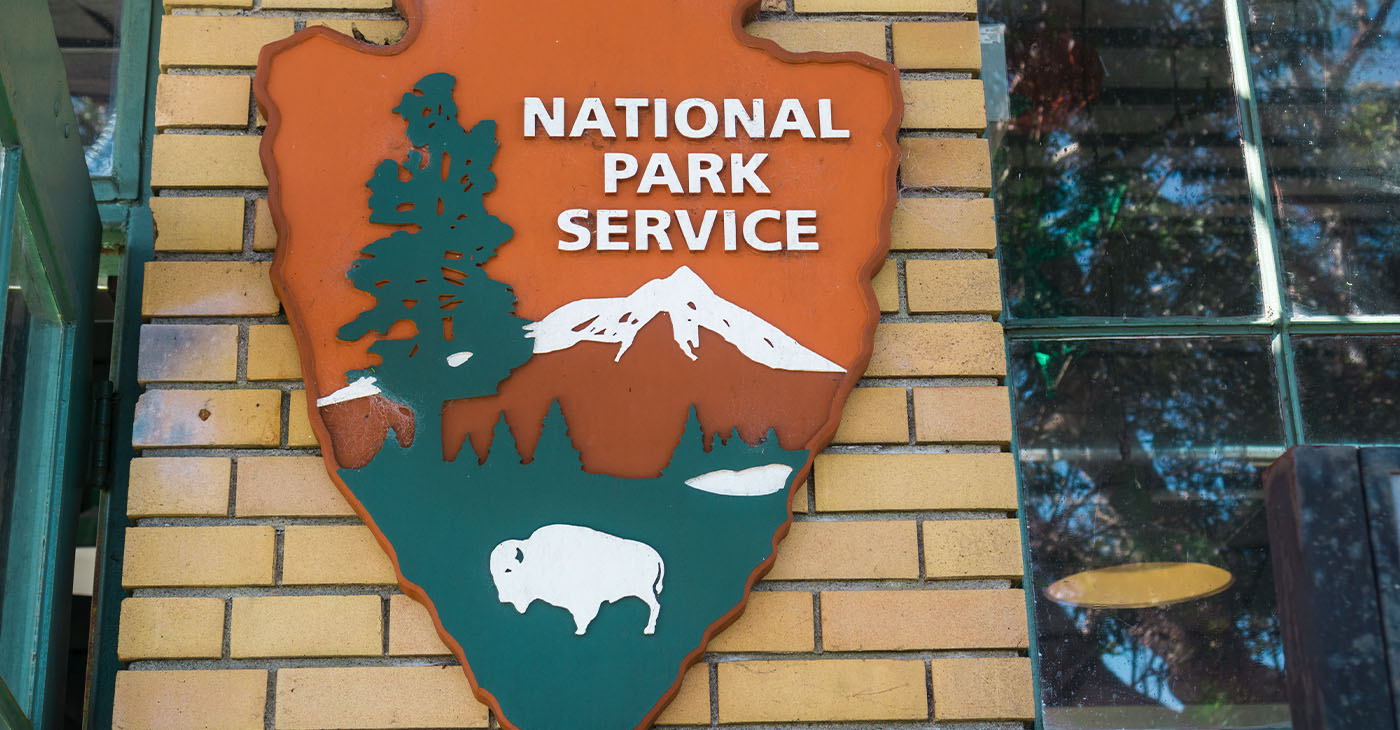 August 26, 2017 Richmond/CA/USA - United States National Park Service (NPS) emblem. NPS is an agency of the United States federal government. (Photo by Sundry Photography)