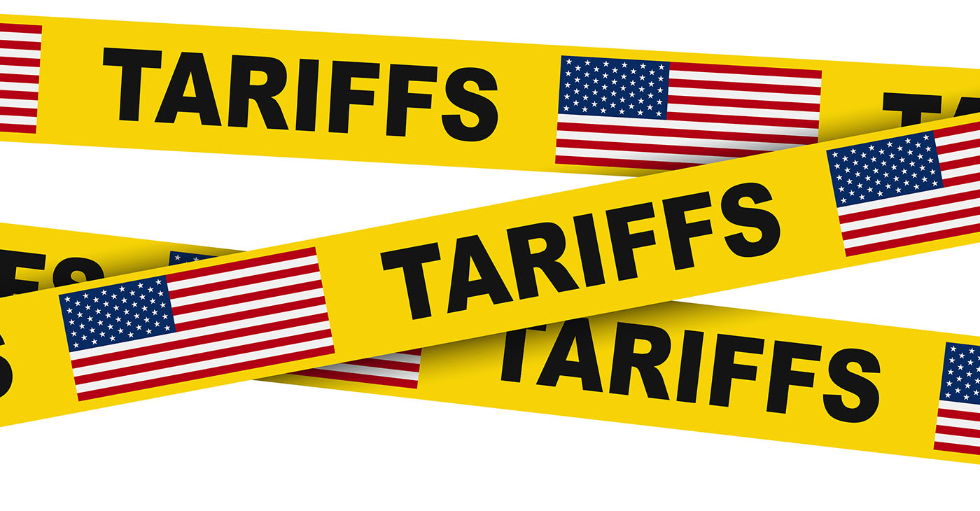 American tariffs and US government import taxation, trade war policy, domestic market protectionism (Photo by Pavlo Stavnichuk)
