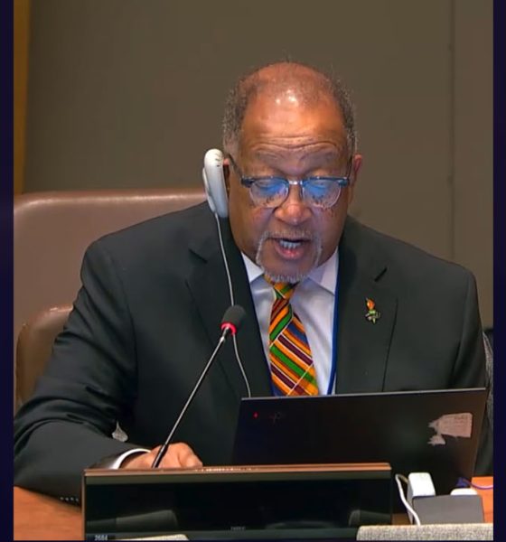 Dr. Benjamin F. Chavis Jr speaking at the U.N. Forum