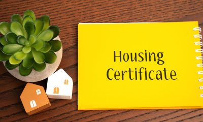 Housing certificate notebook. Obtaining new housing in exchange for one's own house or apartment destroyed due to war. Subsidies used to help with rent and homeowners expenses to purchase a home. (Photo by Andrii Yalanskyi)