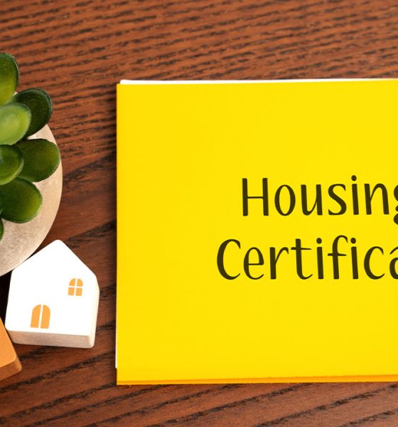 Housing certificate notebook. Obtaining new housing in exchange for one's own house or apartment destroyed due to war. Subsidies used to help with rent and homeowners expenses to purchase a home. (Photo by Andrii Yalanskyi)