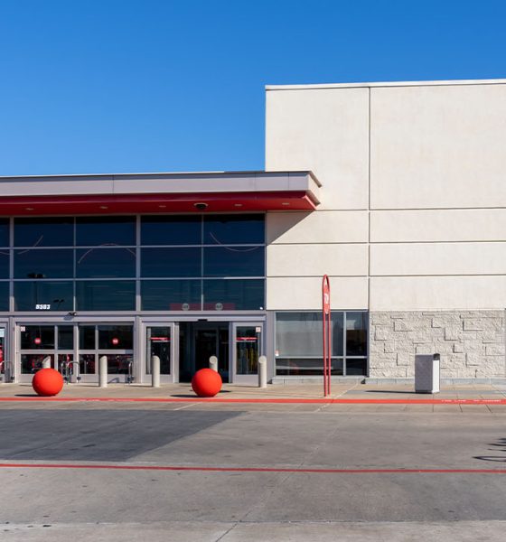 Houston, Texas, USA - March 13, 2022: A Target store in Houston, Texas, USA on March 13, 2022. Target Corporation is an American big box department store chain.