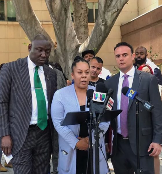 Attorney Ben Crump, Nicole Castro, and Attorney Adam Slater