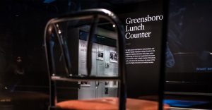 Greensboro lunch counter exhibit
