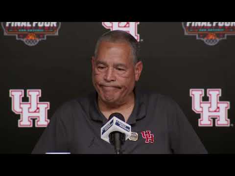 Houston Cougars men's basketball team celebrating a national championship win.