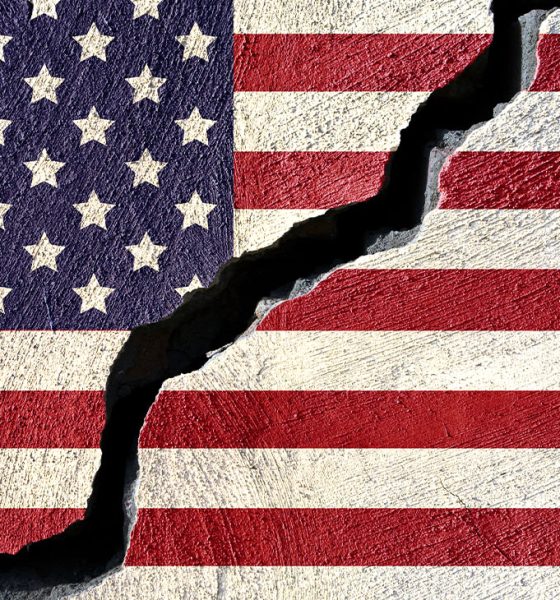 Concept american flag on cracked background (Photo by Jorge Villalba)