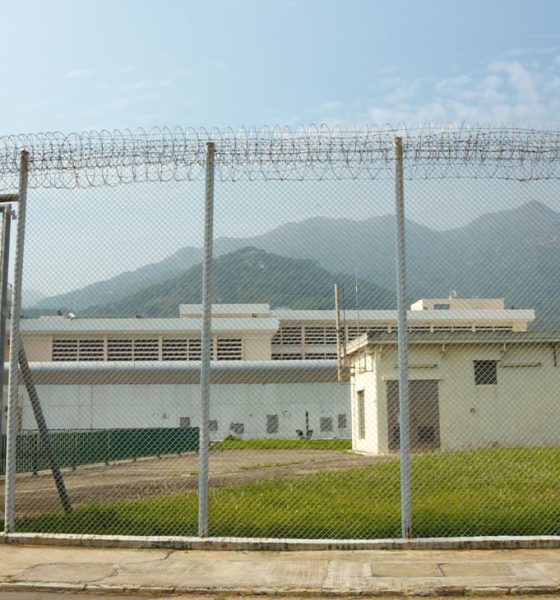 This is a prison in Hong Kong which is enclosed by security system (Photo by Silas Yeung)