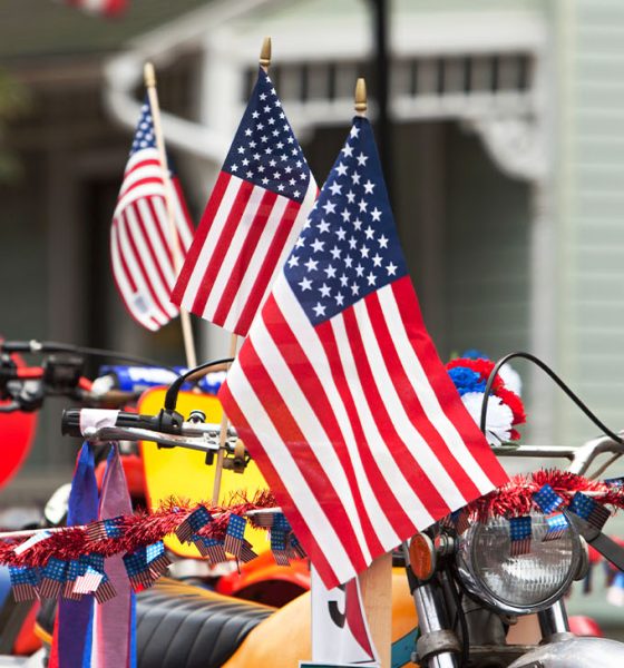 Moorestown's motorcycles and flags at the 4th of July Parade Children images (Photo by Jodi Jacobson)