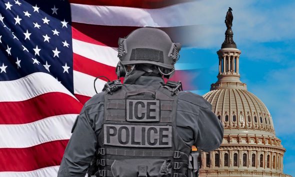 ICE Police Officer (Photo by Douglas Rissing)