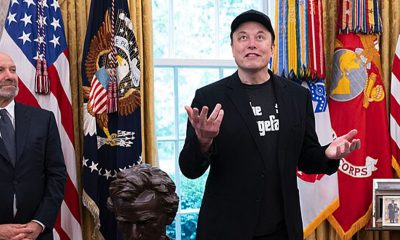 President Donald Trump participates in a press conference with departing DOGE adviser Elon Musk, Friday, May 30, 2025, in the Oval Office. (Official White House Photo by Molly Riley) (Wikimedia Commons / Photo by The White House)
