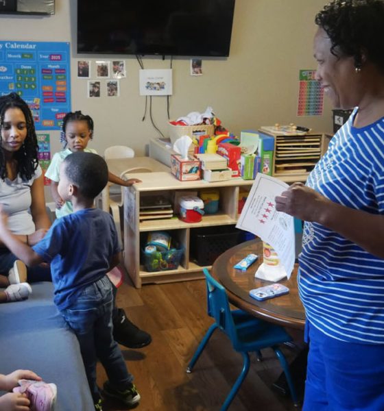 Helen Cole said her family childcare home has better equipment and provides higher-quality care because of the support she received from the Southwestern Child Development Commission’s family child care projects. Liz Bell/EducationNC