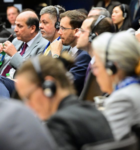 Delegates and Member States Representatives listen to the opening remarks of IAEA Director General Rafael Mariano Grossi, that IAEA was informed of the military operation launched by Israel which includes attacks on nuclear facilities in the Islamic Republic of Iran at the IAEA 1771st Board of Governors meeting held at the Agency headquarters in Vienna, Austria. 13 June 2025. Photo: Dean Calma / IAEA. Copyright ©IAEA Images.