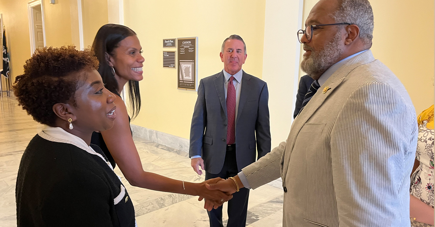 Target CEO Brian Cornell was on Capitol Hill on June 26 and met a small group of Congressional Black Caucus members that make up their diversity task force. Photo by Lauren Victoria Burke.