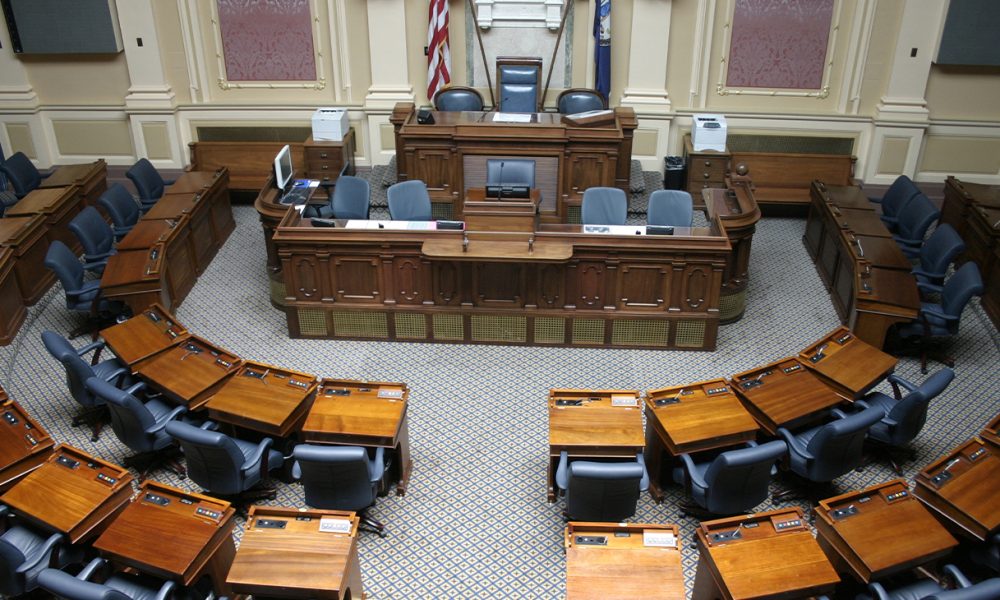 The State Capital of Virginia, the House of Delegates Chamber. This is where the 100 state delegates assemble for their annual legislative session in Richmond. Photo: iStockphoto / NNPA.