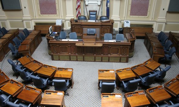 The State Capital of Virginia, the House of Delegates Chamber. This is where the 100 state delegates assemble for their annual legislative session in Richmond. Photo: iStockphoto / NNPA.